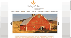 Desktop Screenshot of hatleycobb.com